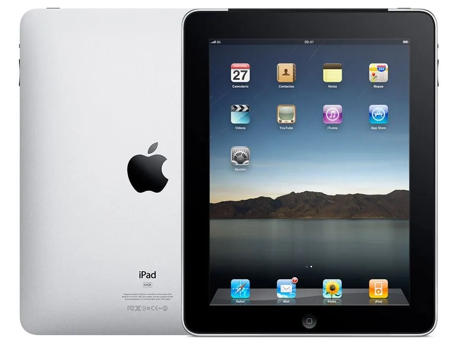 Apple iPad I A1219 WiFi 16GB Zwart, iOS 5.1.1, 256MB en Cortex-A8 Apple A4